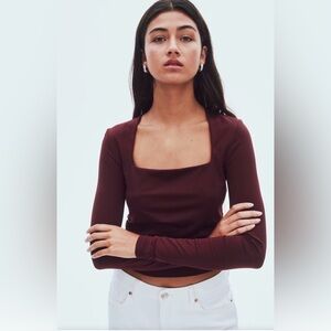 NWT Express Women's Square Neck Top XS